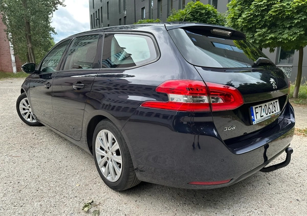 Peugeot 308 cena 23900 przebieg: 218000, rok produkcji 2014 z Góra małe 352